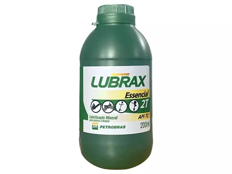 Oleo Lubrax 2t Mineral Moto Rocadeiras Motosserras 200ml